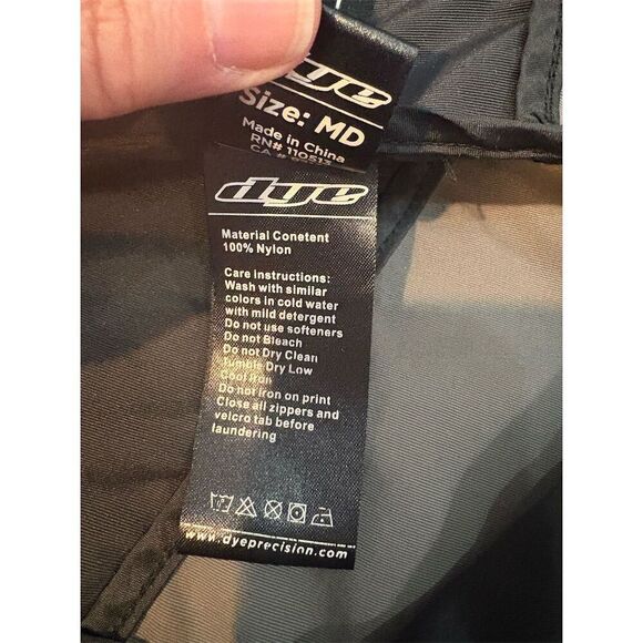 Dye Men's Multicolor Windbreaker Jacket Size M Paintball Outdoor Casual - Picture 10 of 10